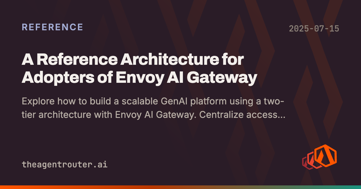 Reference Architecture for Envoy AI Gateway